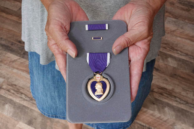 The military Purple Heart medal