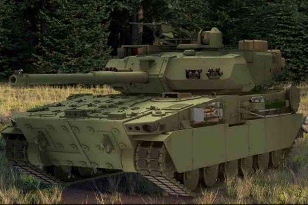 An artist rendering of the Army's new M-10 Booker Combat Vehicle.