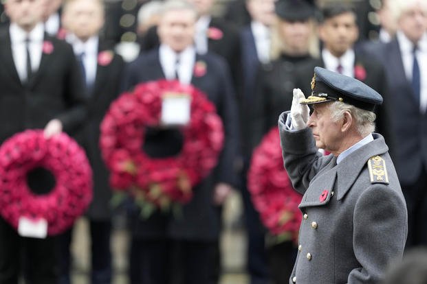 Britain Remembrance Sunday ceremony