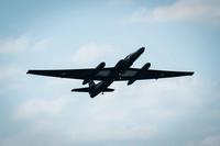 A U-2 Dragon Lady flies over Kadena Air Base, Japan, on Jan. 23, 2019. The U-2 is a single-jet engine aircraft capable of providing day and night, high-altitude all-weather intelligence gathering. (U.S. Air Force photo by Airman 1st Class Matthew Seefeldt)