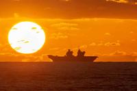Royal navy aircraft carrier HMS Queen Elizabeth.