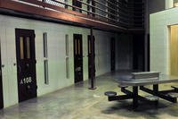 Communal living cell block inside Camp VI Detention Facility, Naval Station Guantanamo Bay, Cuba
