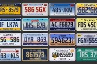 License plates from various states