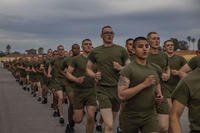 New Marines run in formation.