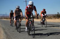 Riders with the Combat Center's triathlon team set out on their weekly 25-mile ride.