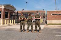 U.S. Marine Security Guards honored for preventing stabbing.