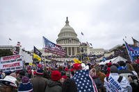 Rioters loyal to President Donald Trump rally at the U.S. Capitol in Washington